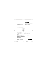 Sanyo TRC-540M Owner's manual