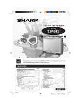 Sharp 32F641 Owner's manual