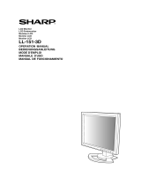 Sharp LL-151-3D Owner's manual