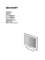 Sharp LL-T1803-H User manual