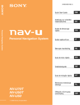 Sony Série nav-u NV-U70T Owner's manual