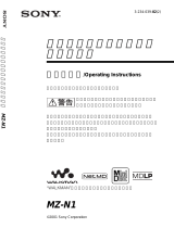 Sony MZ-N1 Owner's manual