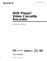 Sony SLV-D900G Owner's manual