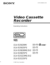 Sony SLV-ED825PS User manual