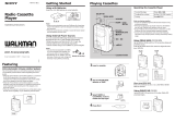 Sony WM-FX101 User manual