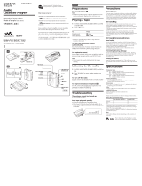 Sony WM-FX195 Owner's manual