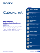 Sony Cyber-shot DSC-T100 Owner's manual