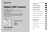 Sony Cyber-shot DSC-W1 User manual