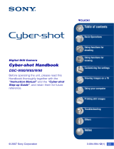 Sony Cyber-shot DSC-W80 Owner's manual