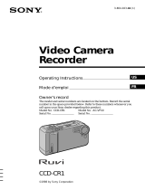 Sony CCD-CR1 User manual