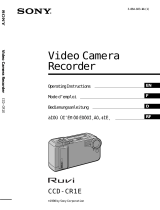 Sony CCD-CR1E User manual