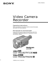 Sony CCD-TR425E Owner's manual