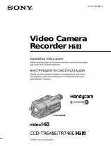Sony CCD-TR648E Owner's manual