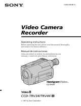 Sony Handycam Vision CCD-TRV44 User manual