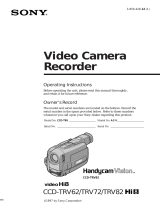 Sony CCD-TRV72 User manual