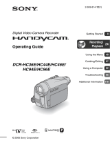 Sony HC44E User manual