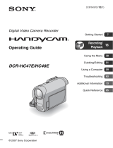 Sony dcr-hc 47e User manual
