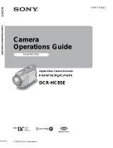 Sony DCR-HC85E Owner's manual