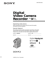 Sony DCR-PC3 User manual