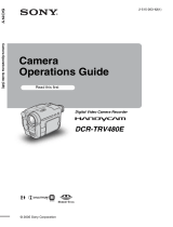 Sony DCR-TRV480E Owner's manual