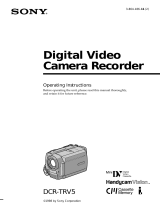 Sony DCR-TRV5 Owner's manual