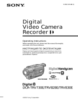 Sony DCR-TRV730E Owner's manual