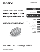 Sony HDR-SR7E Owner's manual