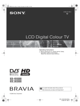 Sony Bravia KDL-40U2000 Owner's manual