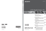 Sony BRAVIA KDL-32V2000 User manual