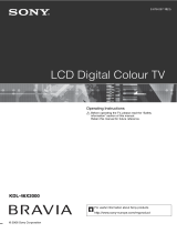 Sony KDL-46X2000 Owner's manual
