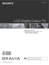 Sony KDL-46X2000 User manual