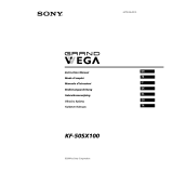 Sony KF-50SX100 Owner's manual