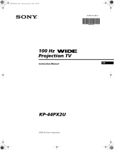 Sony KP-44PX2U Owner's manual