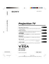 Sony KP-FX532M91 User manual