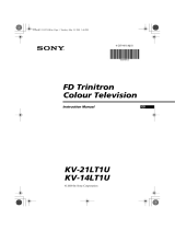 Sony KV-14LT1U User manual