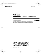 Sony KV-32CS70U Owner's manual