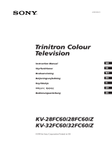 Sony Trinitron KV-28FC60 User manual