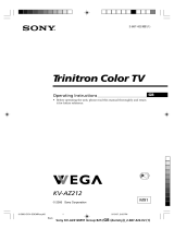 Sony wega KV-AZ212 User manual