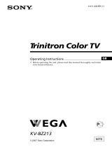 Sony Trinitron KV-BZ213 User manual