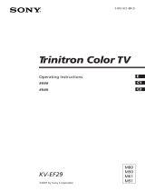 Sony Trinitron KV-EF29M61 User manual
