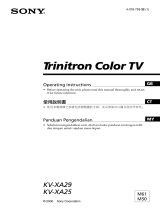 Sony trinitron kv-xa25m61 User manual