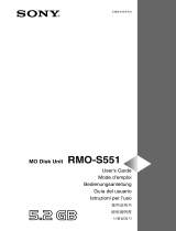 Sony RMO-S551 Owner's manual