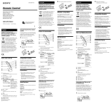 Sony RM-MC35ELK User manual