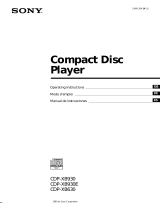Sony CDP-XB720 User manual