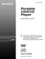 Sony DVP-FX850 Owner's manual