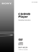 Sony DVP-NS29 Owner's manual