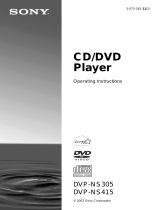 Sony DVP-NS305 Owner's manual