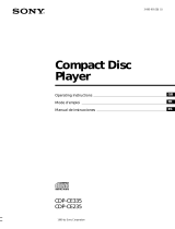 Sony CDP-CE335 User manual