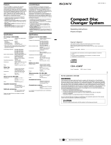 Sony CDX-434RF Owner's manual