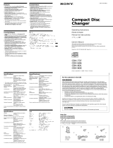 Sony CDX-60X Owner's manual